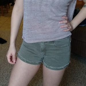 Olive shorts